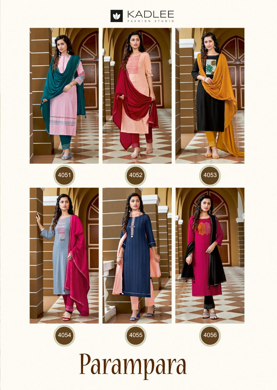 Kadlee Parampara Latest Fancy Designer Festive Wear Viscose Ready Made Collection